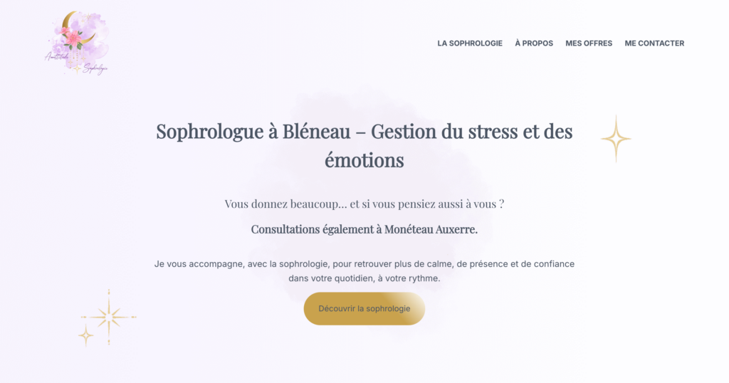 Site web Annattitude Sophrologie