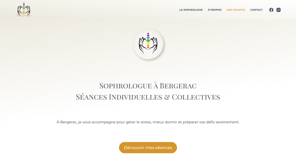 Site web sophrologue à Bergerac