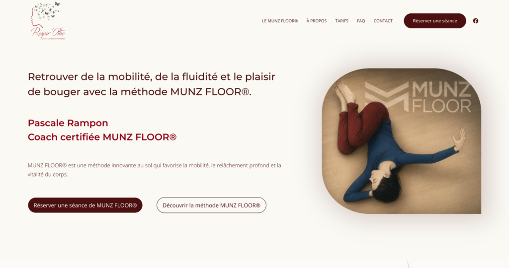 Site internet praticien méthode Munz Floor